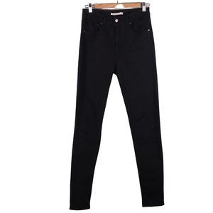 LEVI'S 721 Black High Rise Skinny Stretchy Jeans